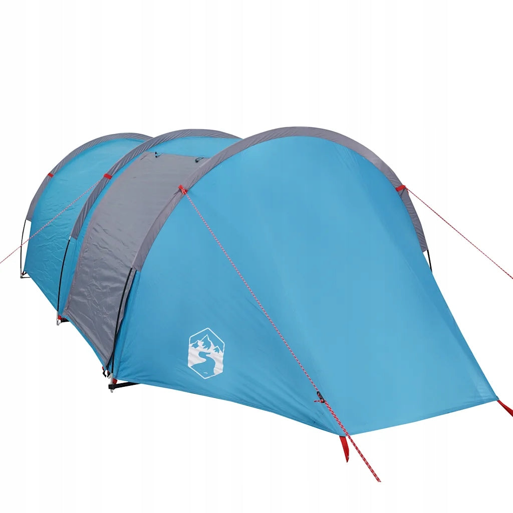 Hiking Tent, Tunnel, 4-Person, Blue, Waterproof Model vidaXL