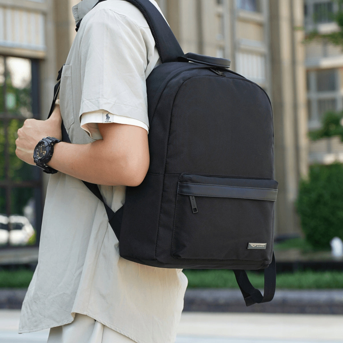 Hiking backpack hand luggage Ryanair Wizzair black 20L school WINGS Packaging status original