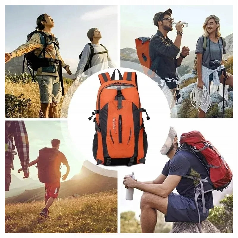 Hiking backpack trekking 40l mountain women's men's travel waterproof Brand no brand