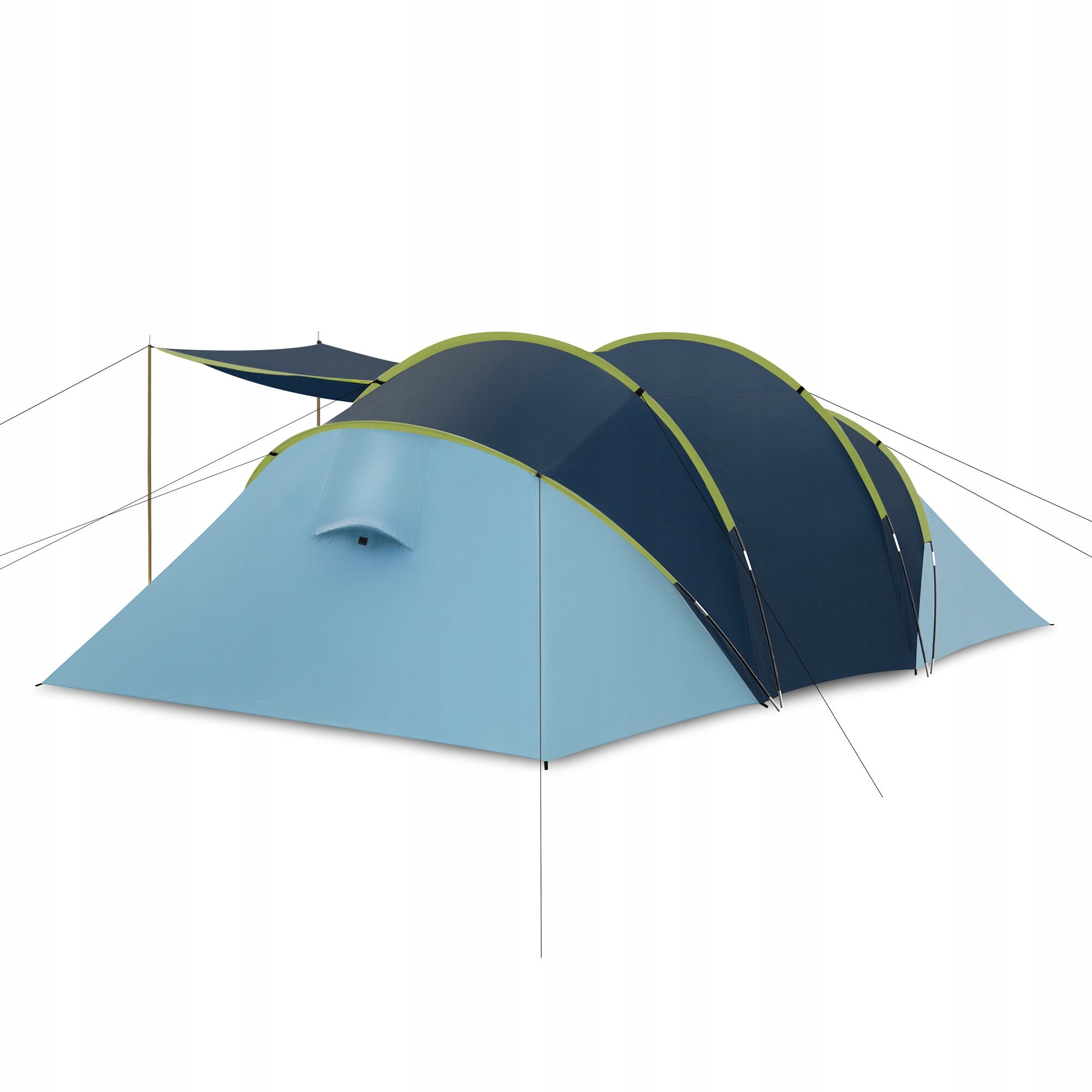 Hiking camping tent 4-person waterproof +Cover 2+2 Brand Spokey
