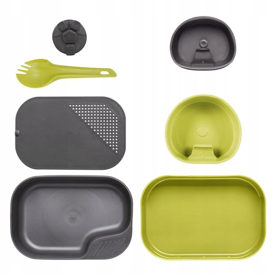 Hiking dishes set bowl cup spoon Wildo Camp A Box camping Color gray