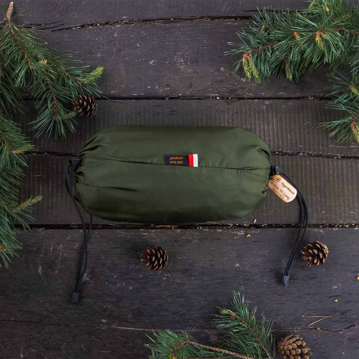 Hiking hammock for camping TigerWood Dragonfly V1 Long Olive - with mosquito net EAN (GTIN) 5904988197262