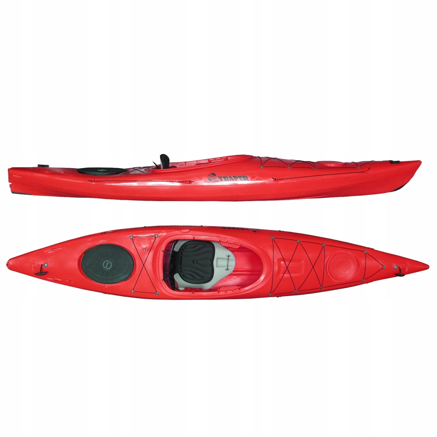 Hiking kayak Aquarius Trapper red one for rivers and lakes