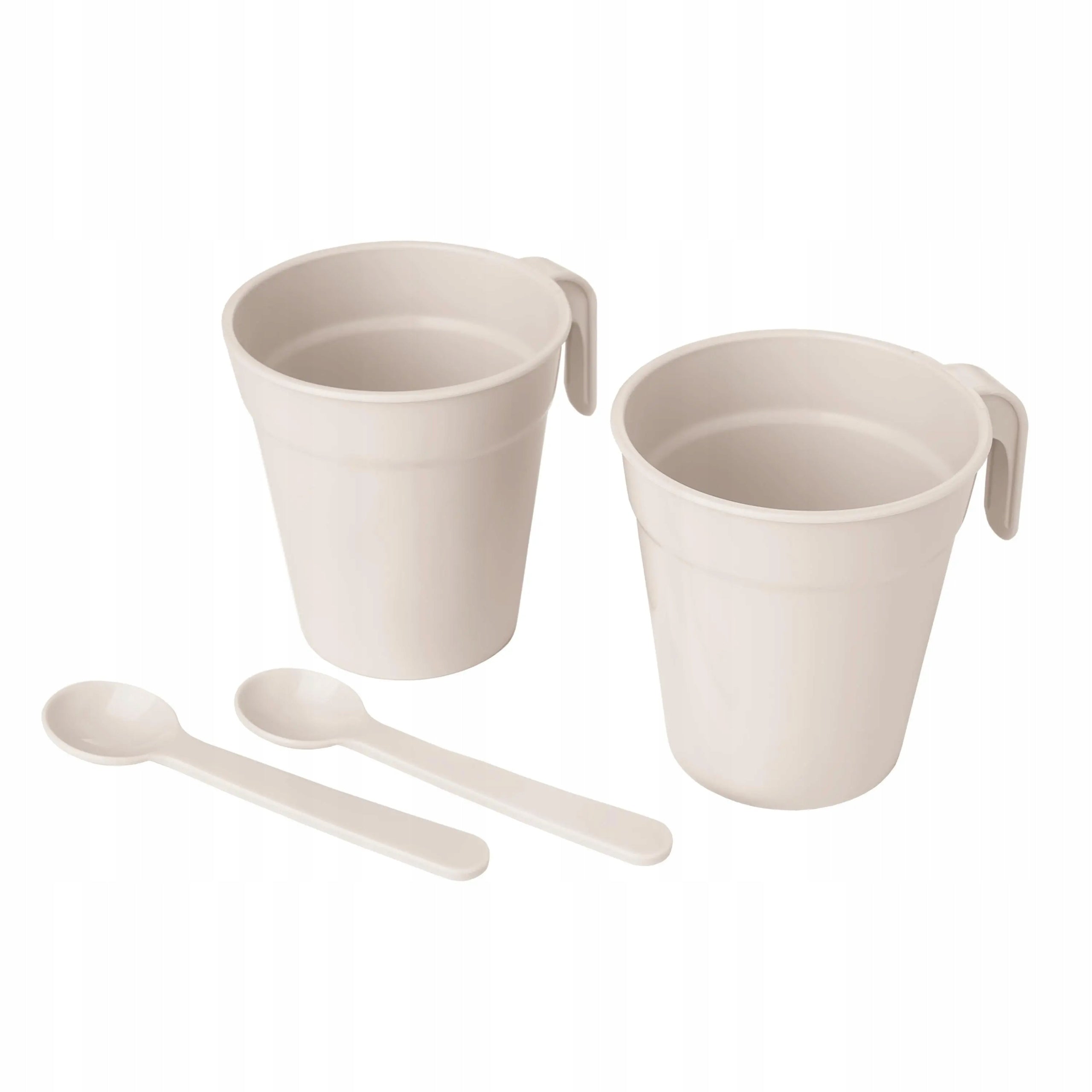 Hiking kettle RAVEN ECT001X 650W 0,5L White + two cups two teaspoons Model ECT001X