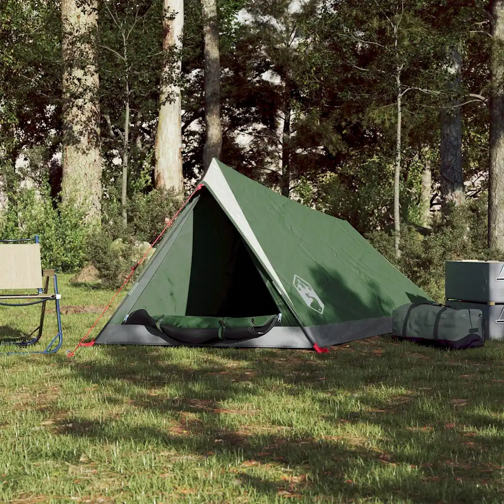 Hiking tent, 2-person, green, waterproof Brand VidaXL