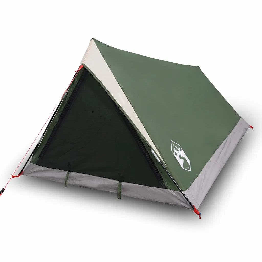 Hiking tent, 2-person, green, waterproof