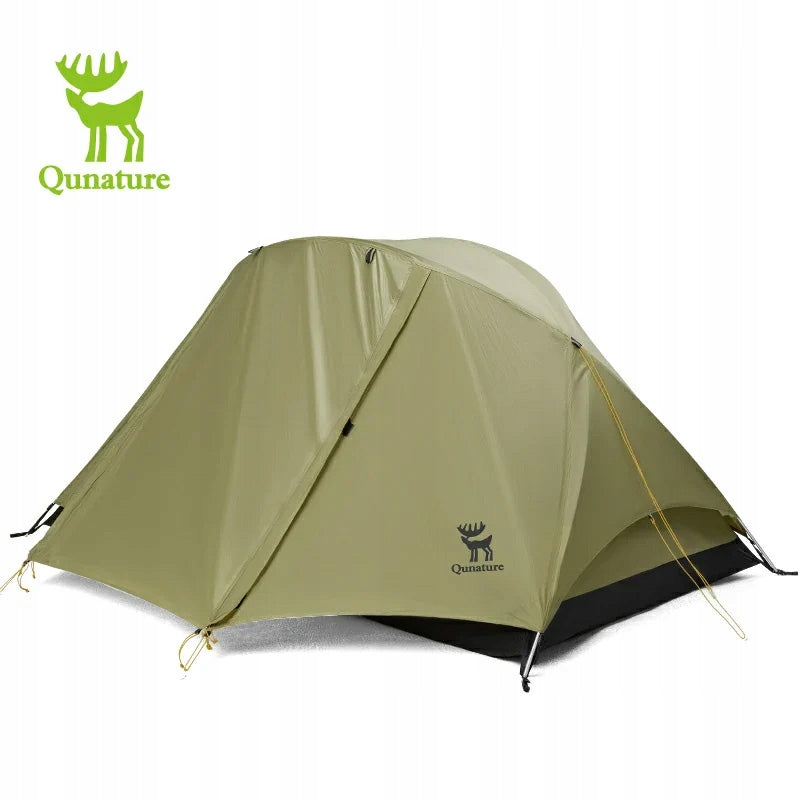 Hiking tent light 1,5kg 2000MM QUNATURE 1-2persons 101 GREEN Color green