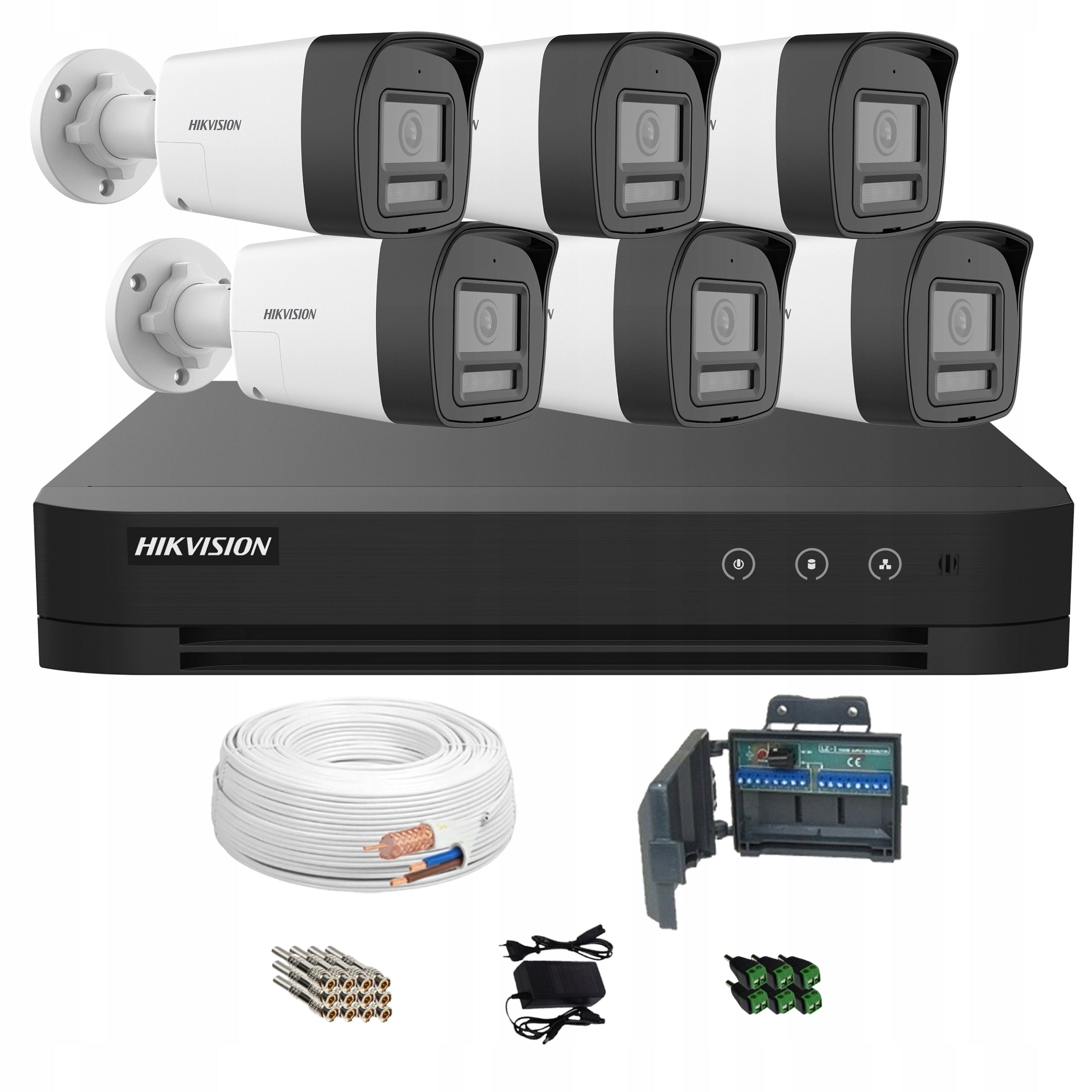 Hikvision 4K 6 horn cameras 8Mpx IR LED AI detection Packaging status original