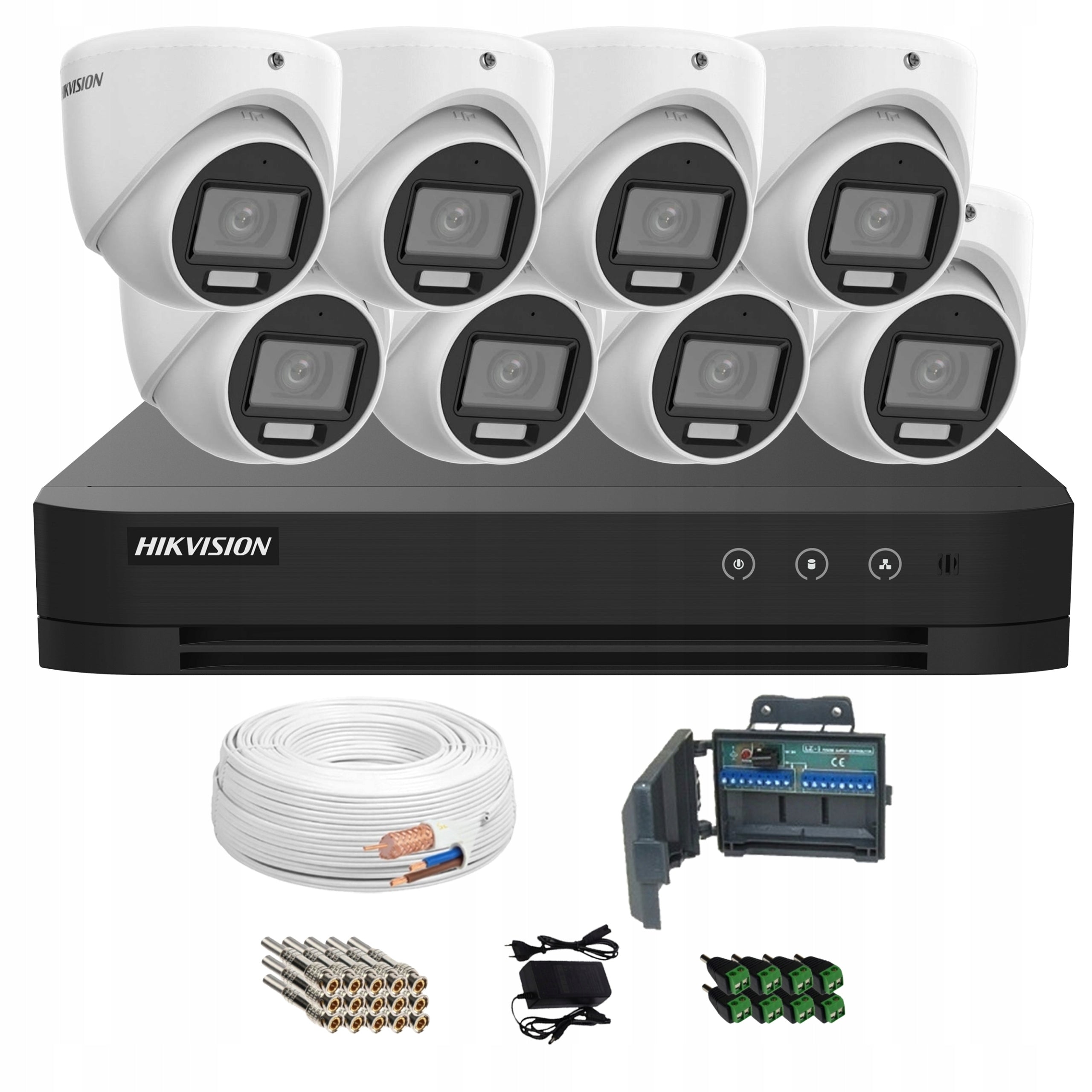 Hikvision 4K Monitoring Kit 8 Dome Cameras 8Mpx AcuSense AI Packaging status original
