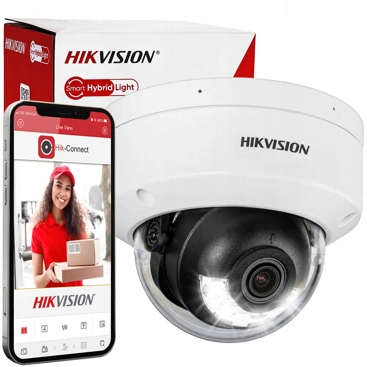 Hikvision DS-2CD2163G2-LIS2U 6Mpx Acusense Smart Hybrid IP dome camera