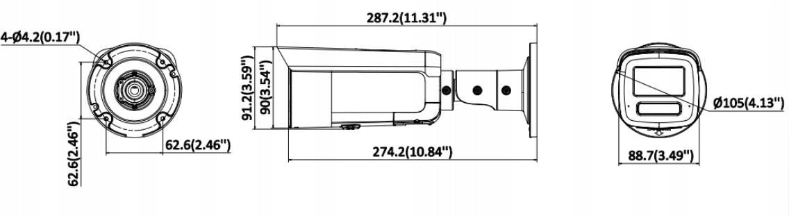 Hikvision DS-2CD2T166G3-ISU/SL (2.8mm) 16MP AcuSense IP Camera Model DS-2CD2T166G3-IS2UY/SL