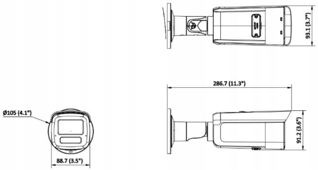 Hikvision DS 2CD2T43G2 4LI 2.8mm IP Camera 4 Mpx PoE IP67 Brand Hikvision