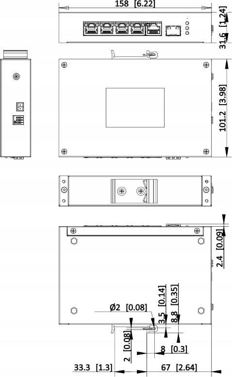 Hikvision DS-3T0306HP/No Power unit Packaging status original