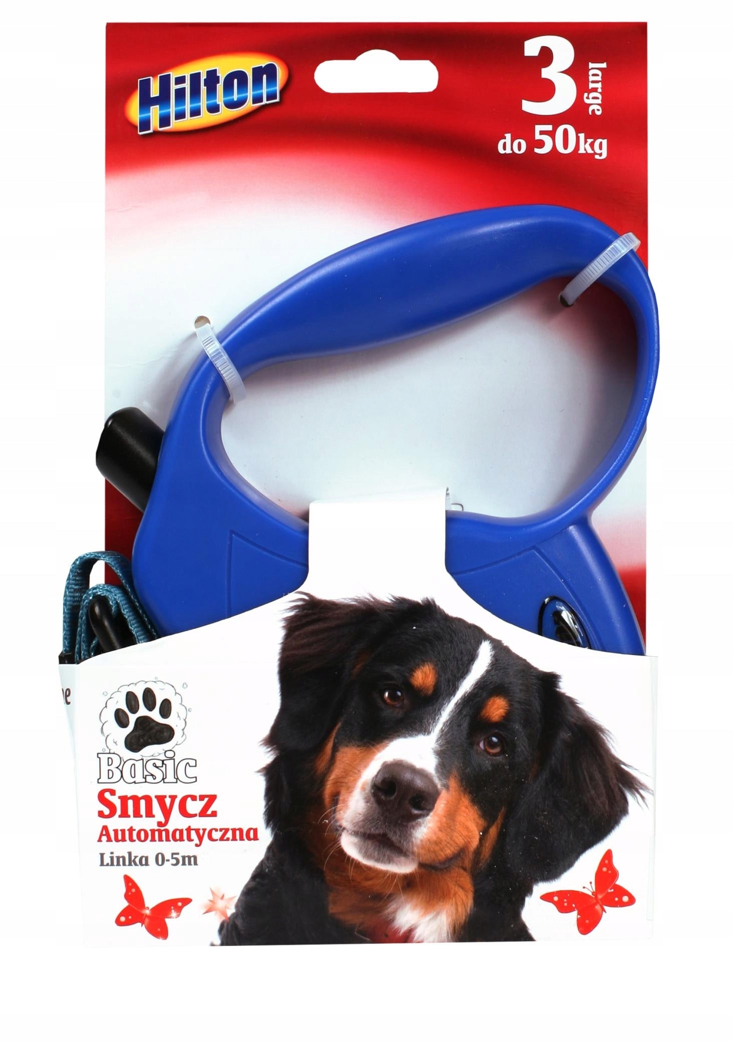 Hilton Basic 3 Rope Lanyard 5m for Large Dogs up to 50kg Convenient 3 COLORS Color black