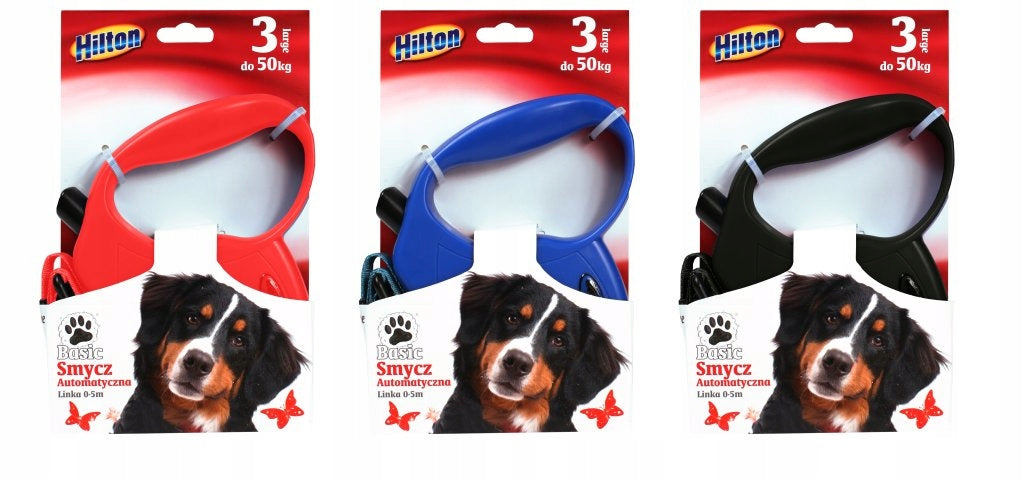 Hilton Basic 3 Rope Lanyard 5m for Large Dogs up to 50kg Convenient 3 COLORS Material cord