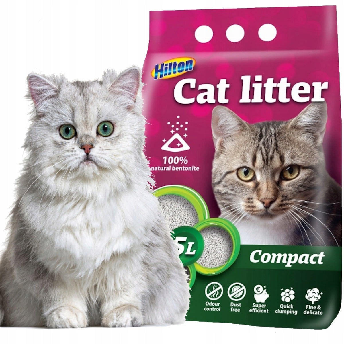 Hilton Bentonite Litter Compact 5l Clumping Manufacturer code 283-000002-00
