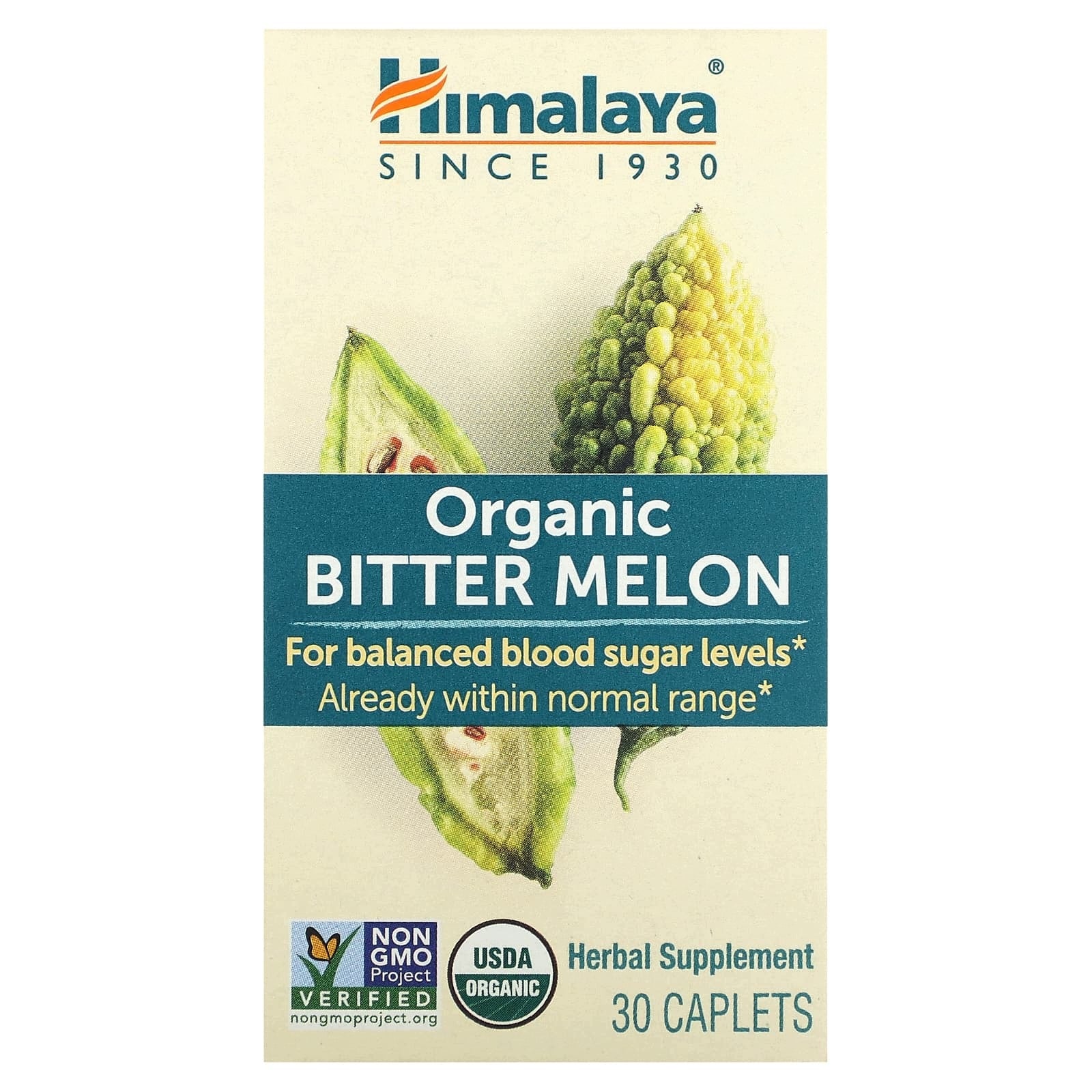 Himalaya, Organic bitter melon, 30 caplets