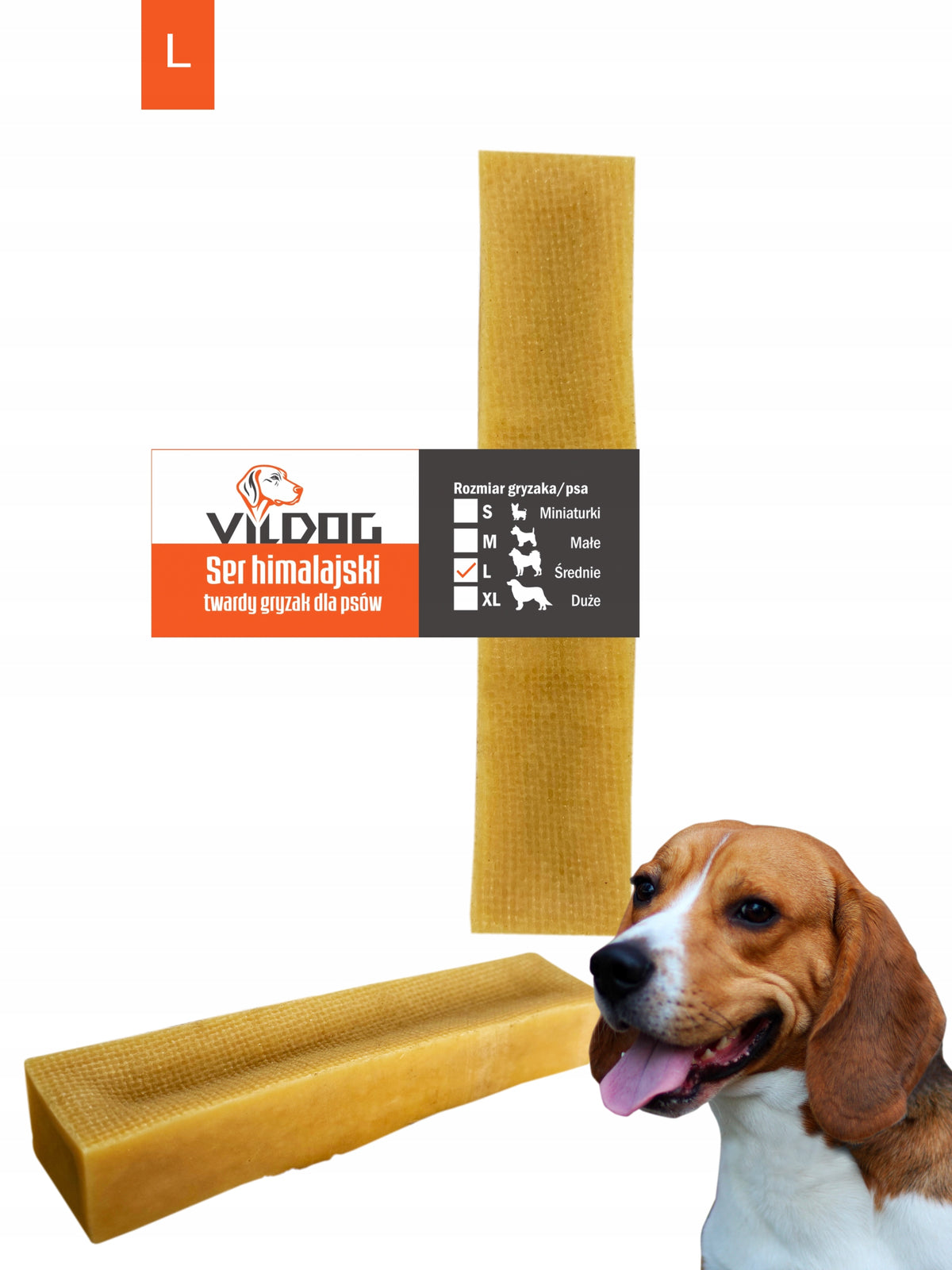 Himalayan Cheese 100% Natural Dog Teether L Vildog