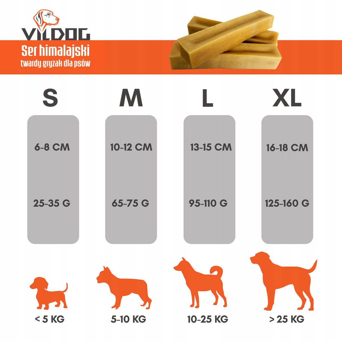 Himalayan Cheese 100% Natural Dog Teether M Vildog Packaging status original