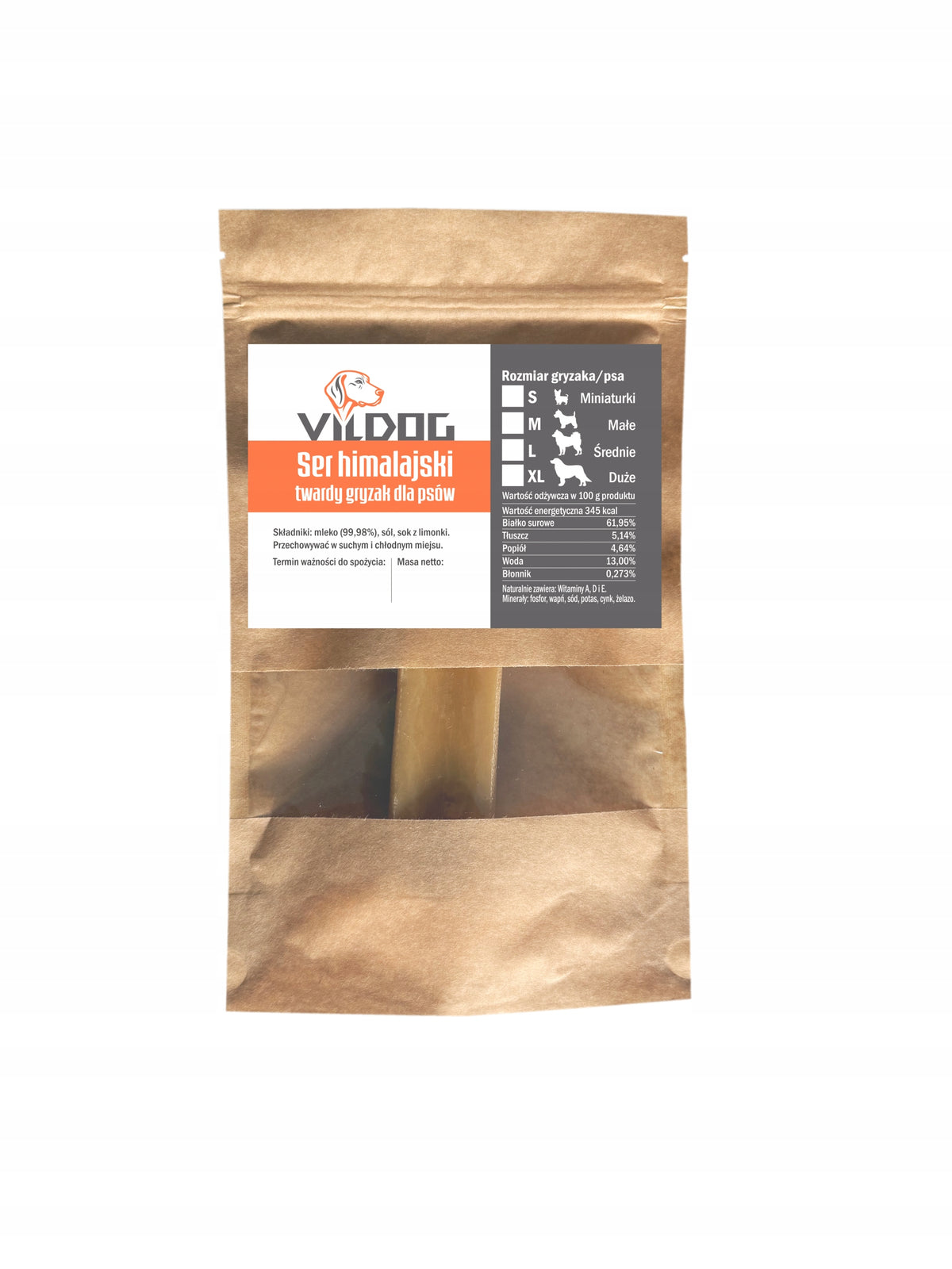 Himalayan Cheese 100% Natural Dog Teether S Vildog Packaging status original