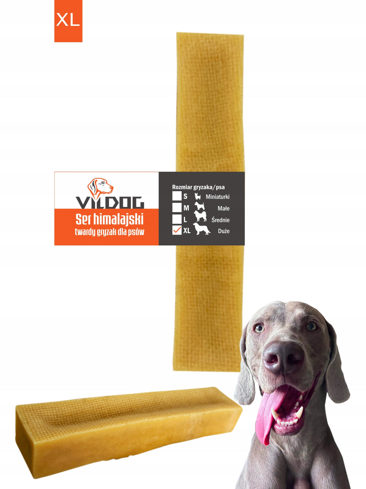 Himalayan Cheese 100% Natural Dog Teether XL Vildog