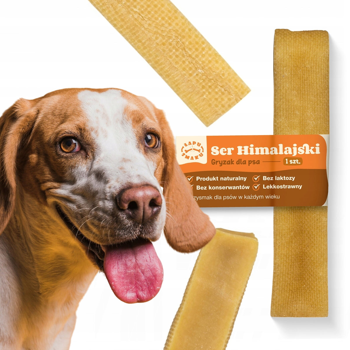 Himalayan Cheese Hard Dog Teether Natural - Size L Cleans Teeth