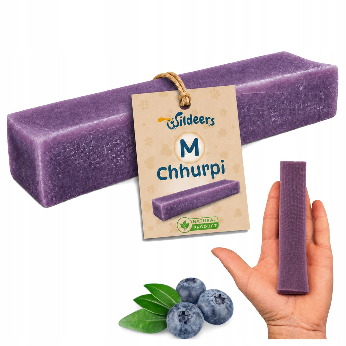 Himalayan Cheese for Dog Natural Teether Cheese M with Berry Additive Treat