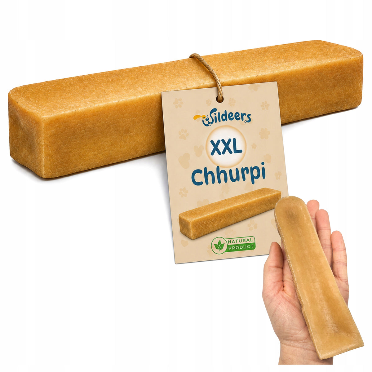 Himalayan Cheese for Dog XXL Natural Hard Cheese Teether 185g Nourishing