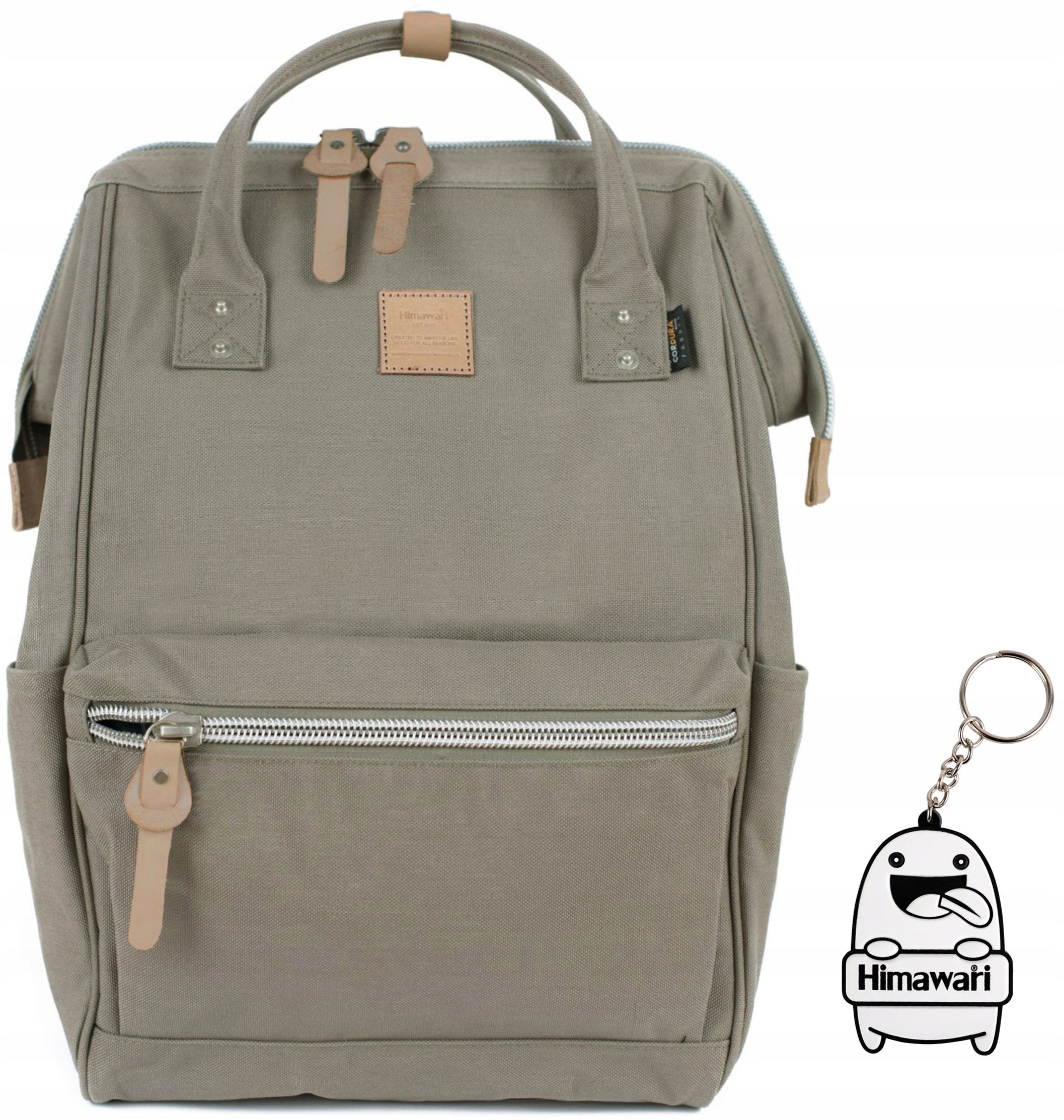 Himawari Urban School Backpack - Waterproof Laptop Backpack Grey