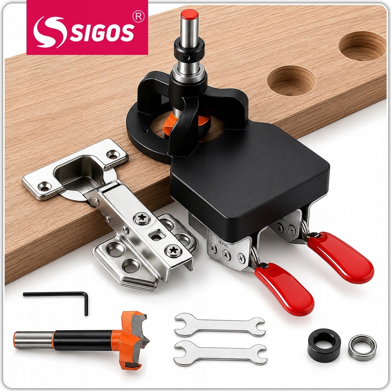 Hinge Hole Drilling Template 35 Hinge Marker Can Cutter Packaging status original