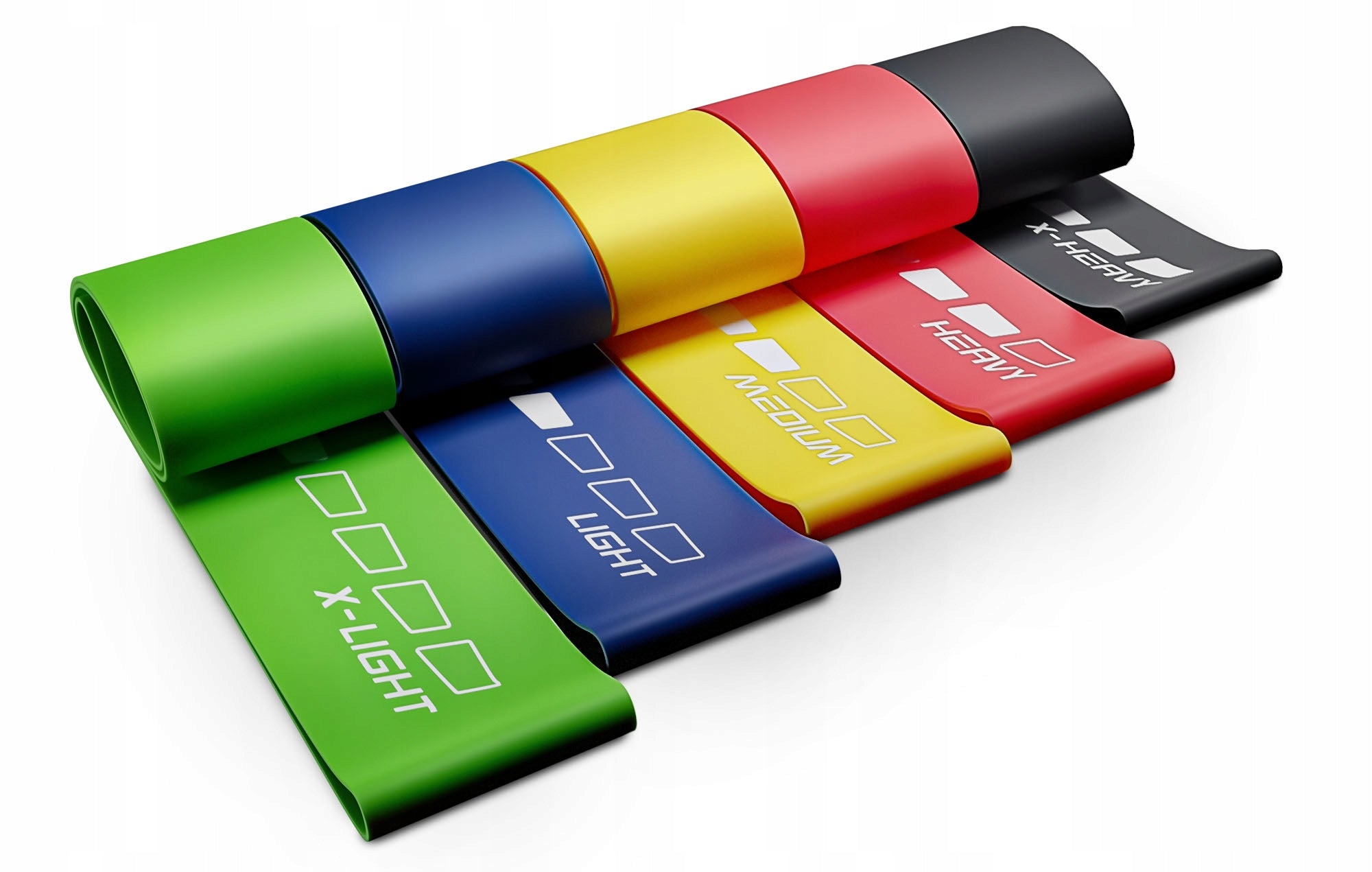 Hip bands exercise rubber resistance bands 5 pieces durable non-slip Manufacturer code HS-L650RL