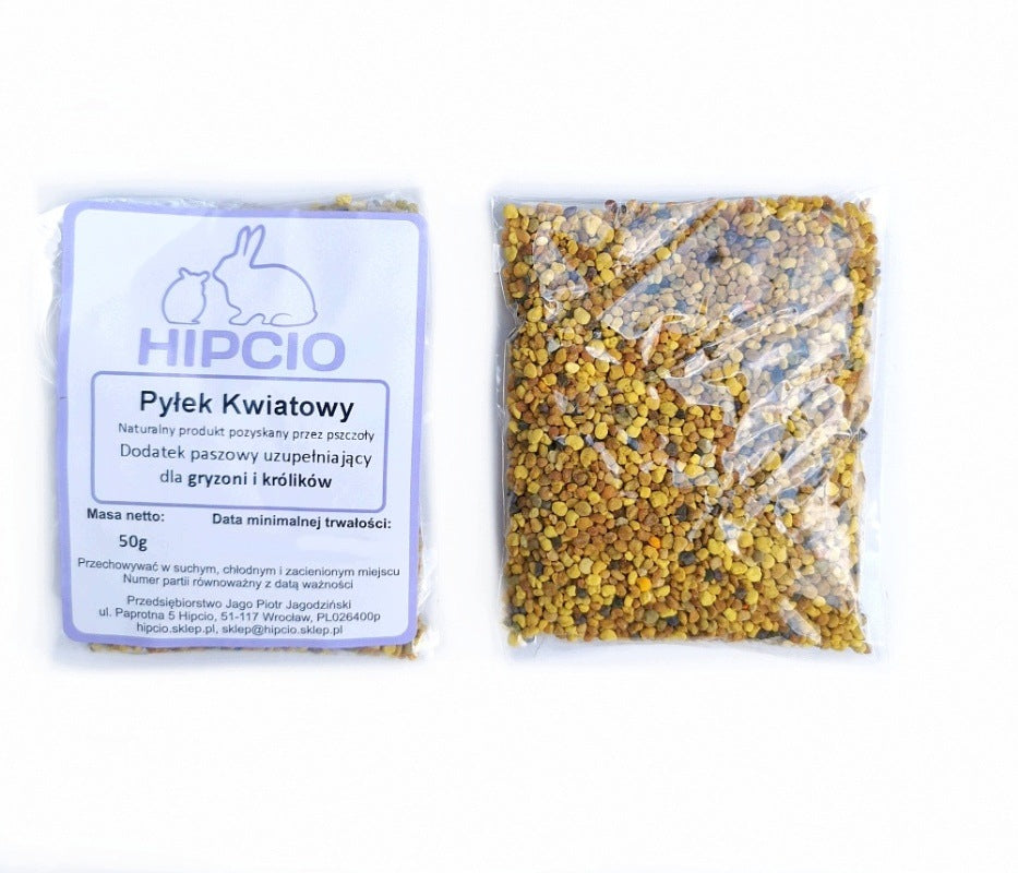 Hipcio Flower Pollen 50g Packaging status original