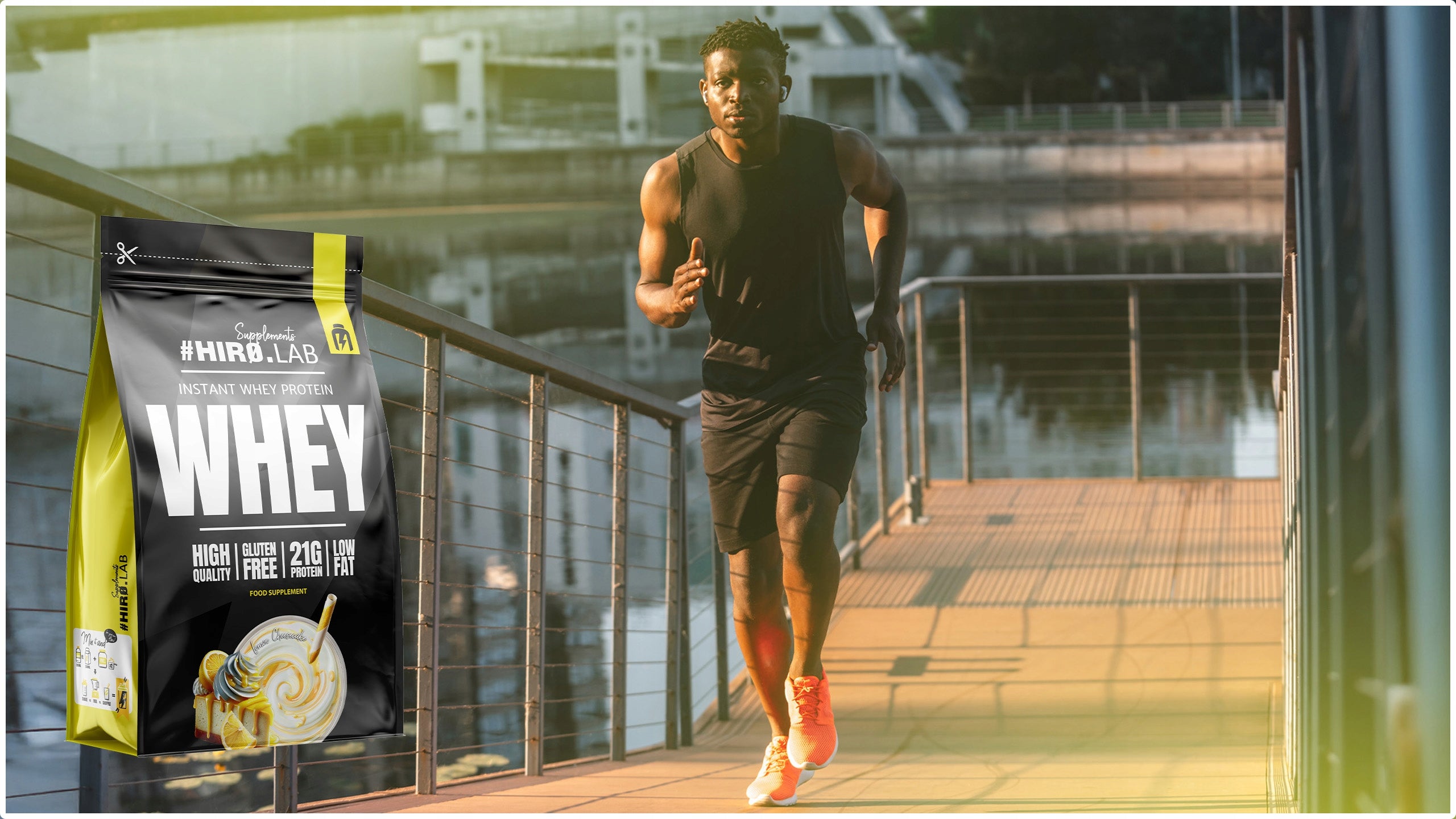 Hiro.Lab Instant WHEY Protein 750 g protein WPC whey cheesecake lemon Expiration date at least six months from the date of purchase