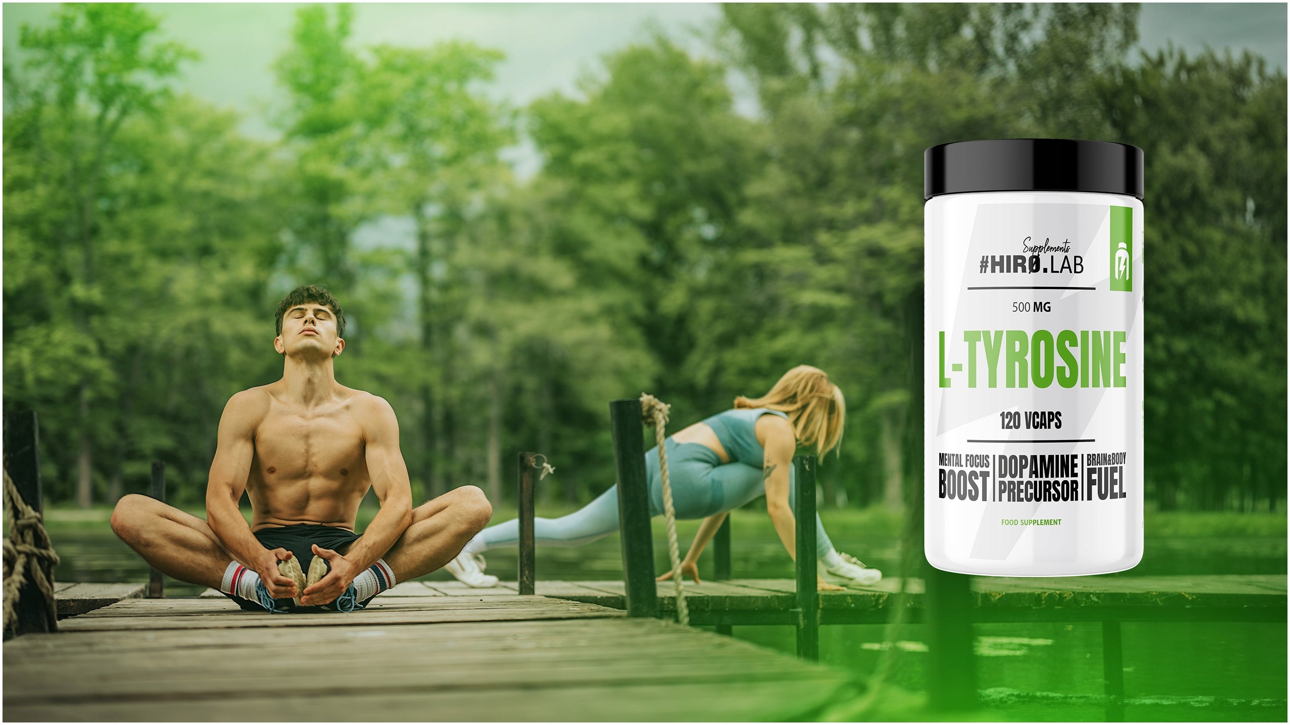 Hiro Lab L-Tyrosine 500mg 120 kaps. tyrosine concentration energy mood Kind other