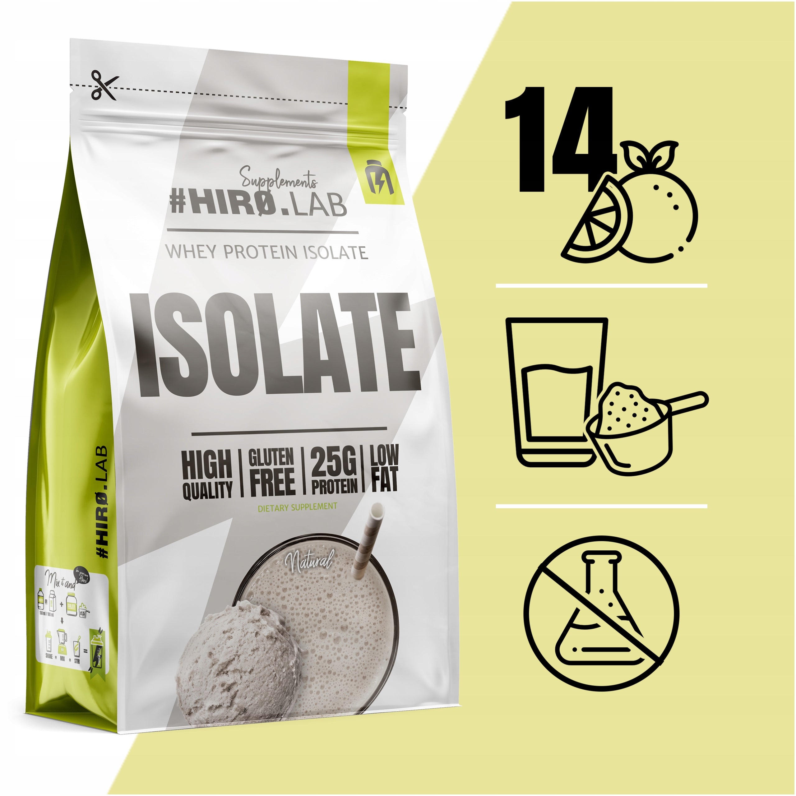 Hiro.Lab Whey Protein ISOLATE 700 g whey isolate WPI flavorless conditioner Manufacturer code 1000025055#97