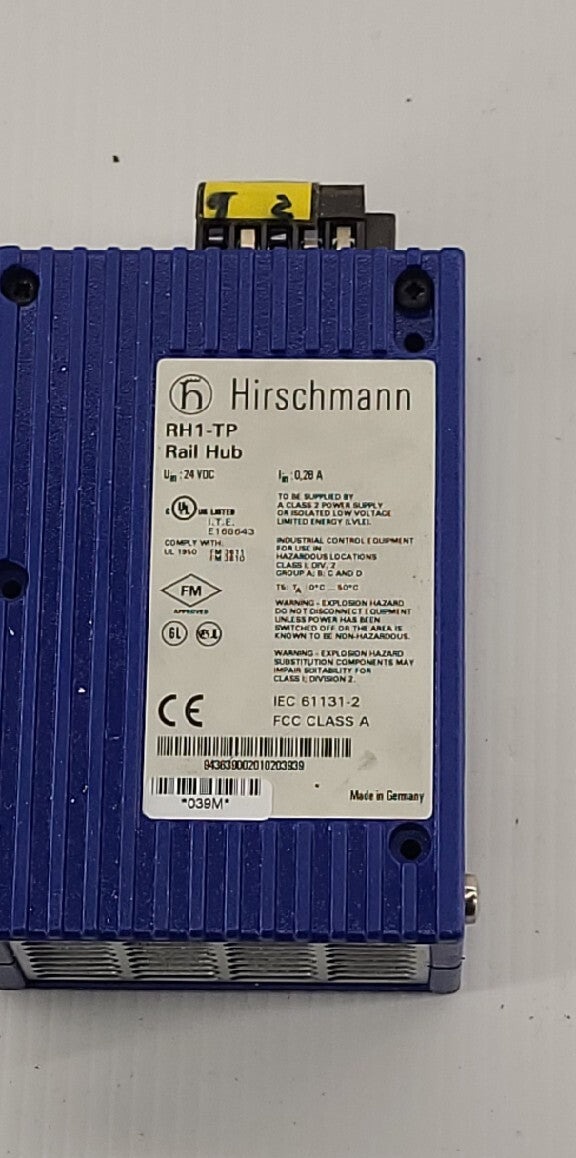Hirschmann RH1-TP Rail Hub Module Packaging status original