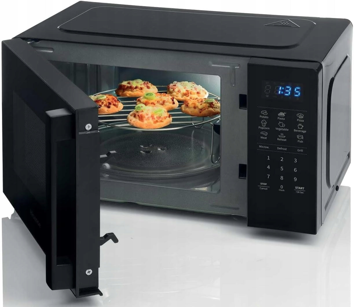 Hisense Microwave Oven 20L 700W Grill 800W Black Freestanding Model H20M0BS4HG
