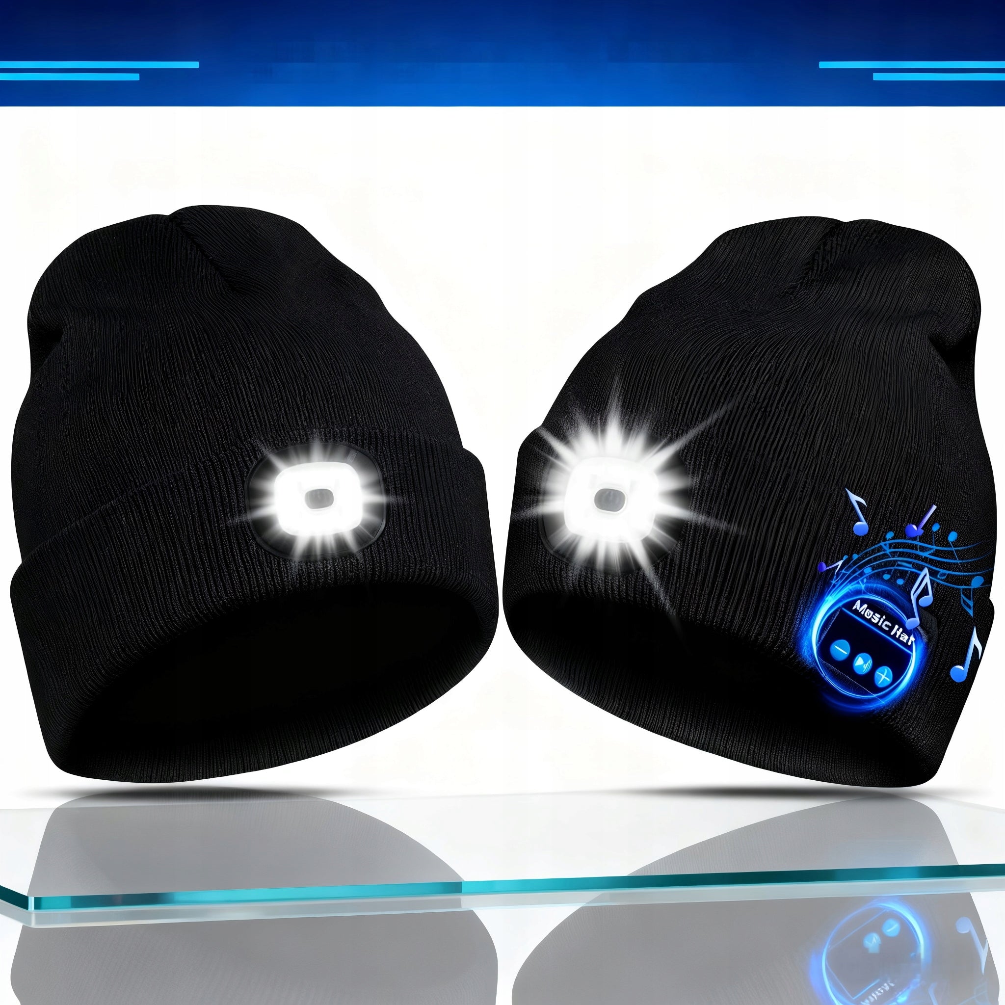 Hishark cap with flashlight black size Universal Packaging status original