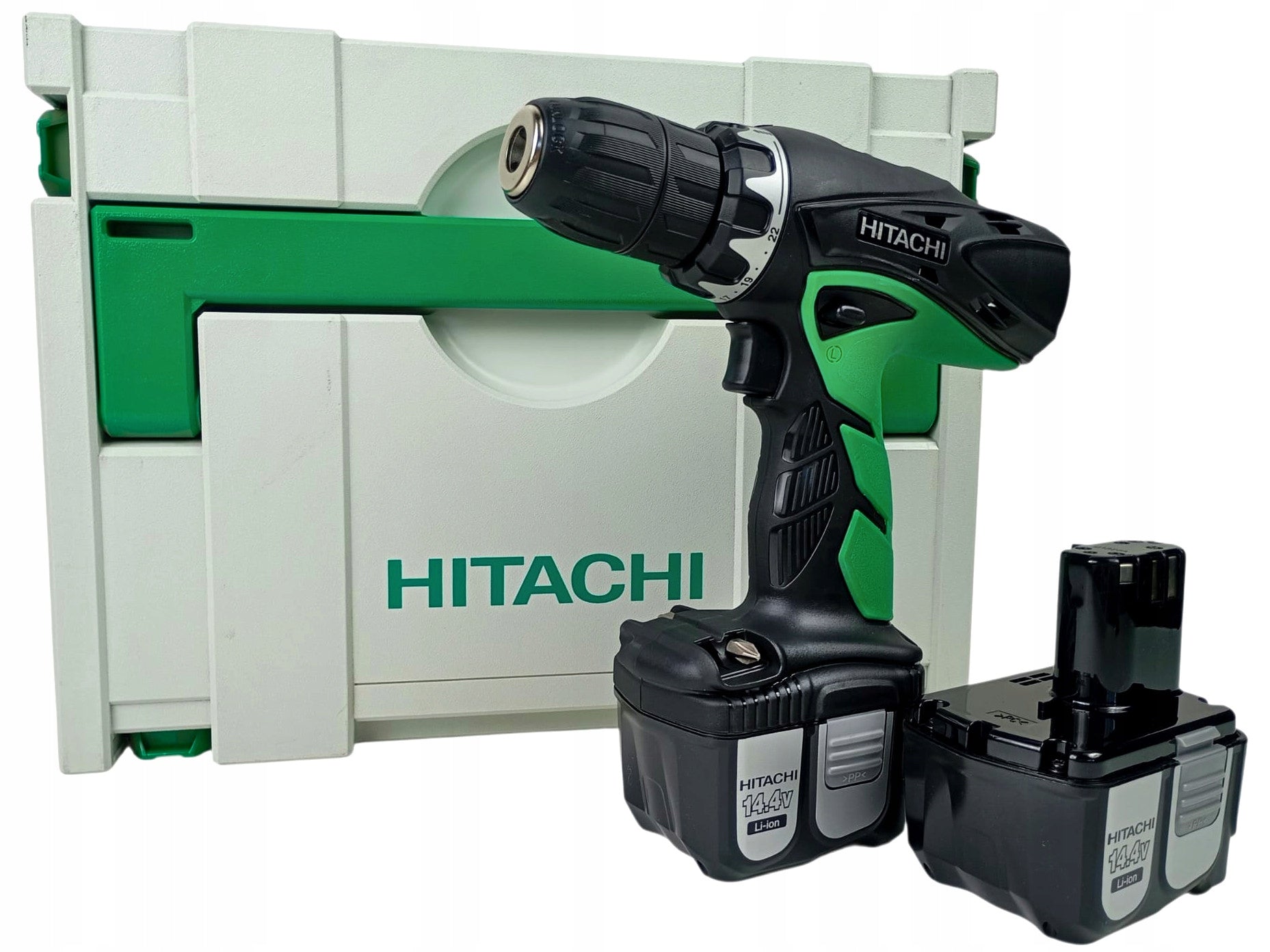 Hitachi DS14DCL Cordless Drill/Driver 14,4V Set of 2 x 3,0 Ah Brand Hitachi