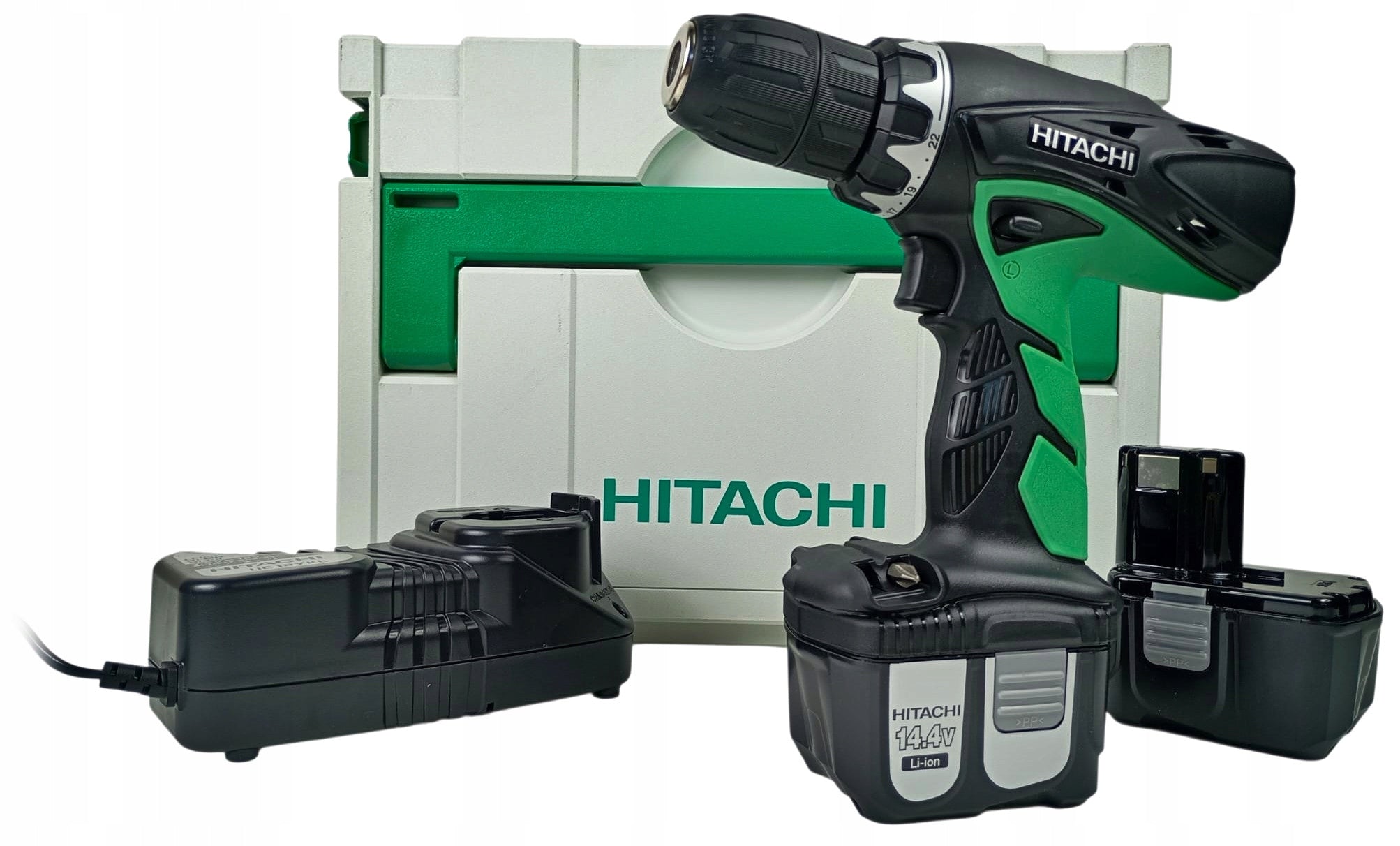 Hitachi DS14DCL Cordless Drill/Driver 14,4V Set of 2 x 3,0 Ah Manufacturer code 950.002.92