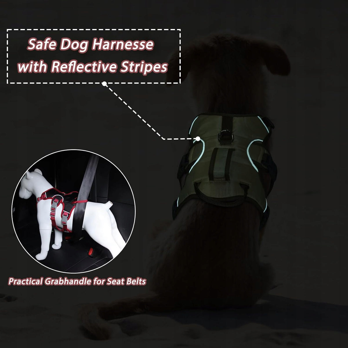 Hjumarayan Dog Harness - Preventing Pulling, (Beige) - size S Packaging status original