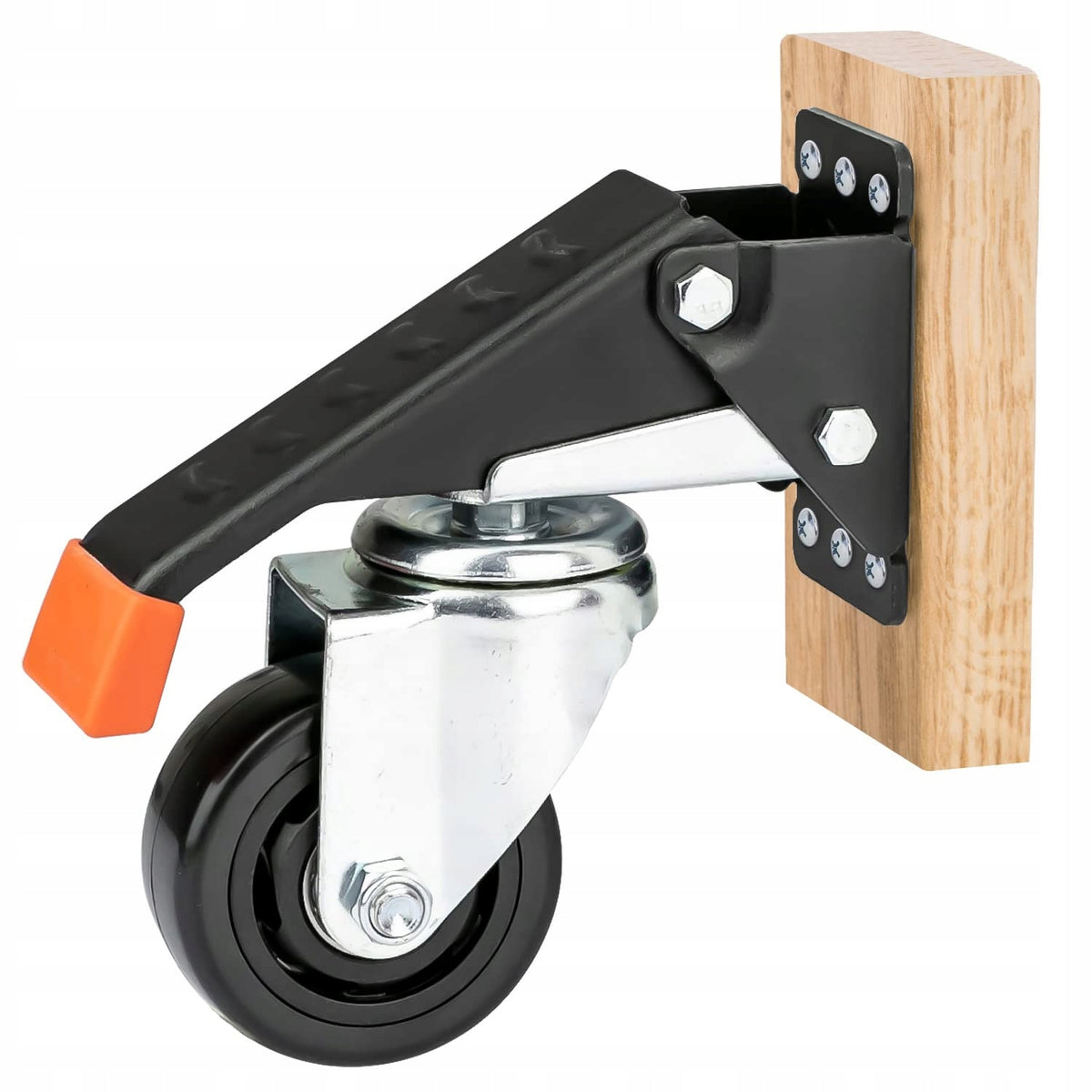 Hmf 6750 heavy duty castors, drop down, 4 pcs, 76 mm,