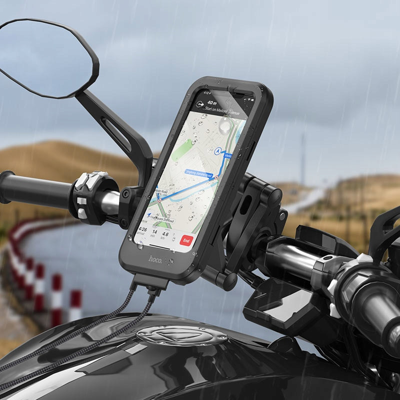 Fahrrad-, Motorradhalter Hoco, schwarz 