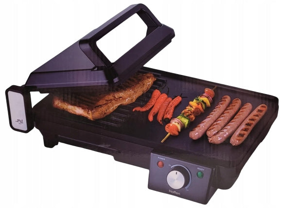 Hoffen Electric Grill FOLDING Table 2in1 2000W opening 180 degrees Power rating 2000 W