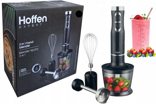 Hoffen Hand Blender 3in1 with Digital Timer Display 1000 W – Black EAN (GTIN) 5903151081117
