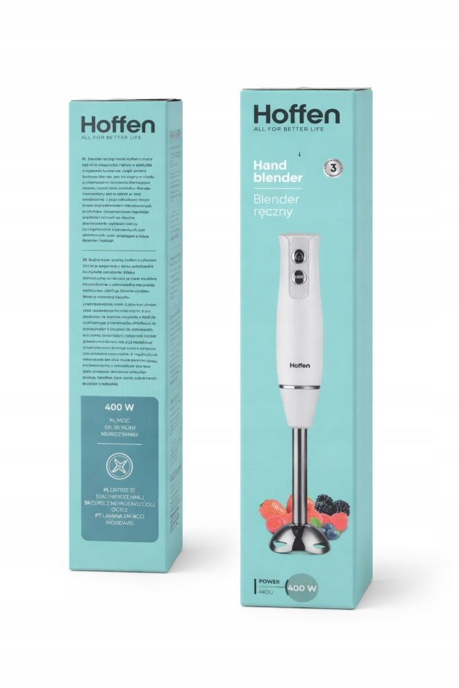 Hoffen Hand Blender 400W White Packaging status original
