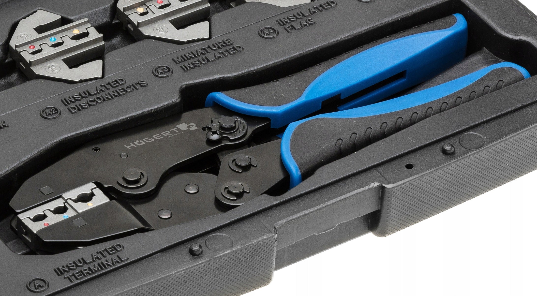 Hogert crimping press pliers with interchangeable jaws suitcase HT1P176 Brand Hoegert Technik