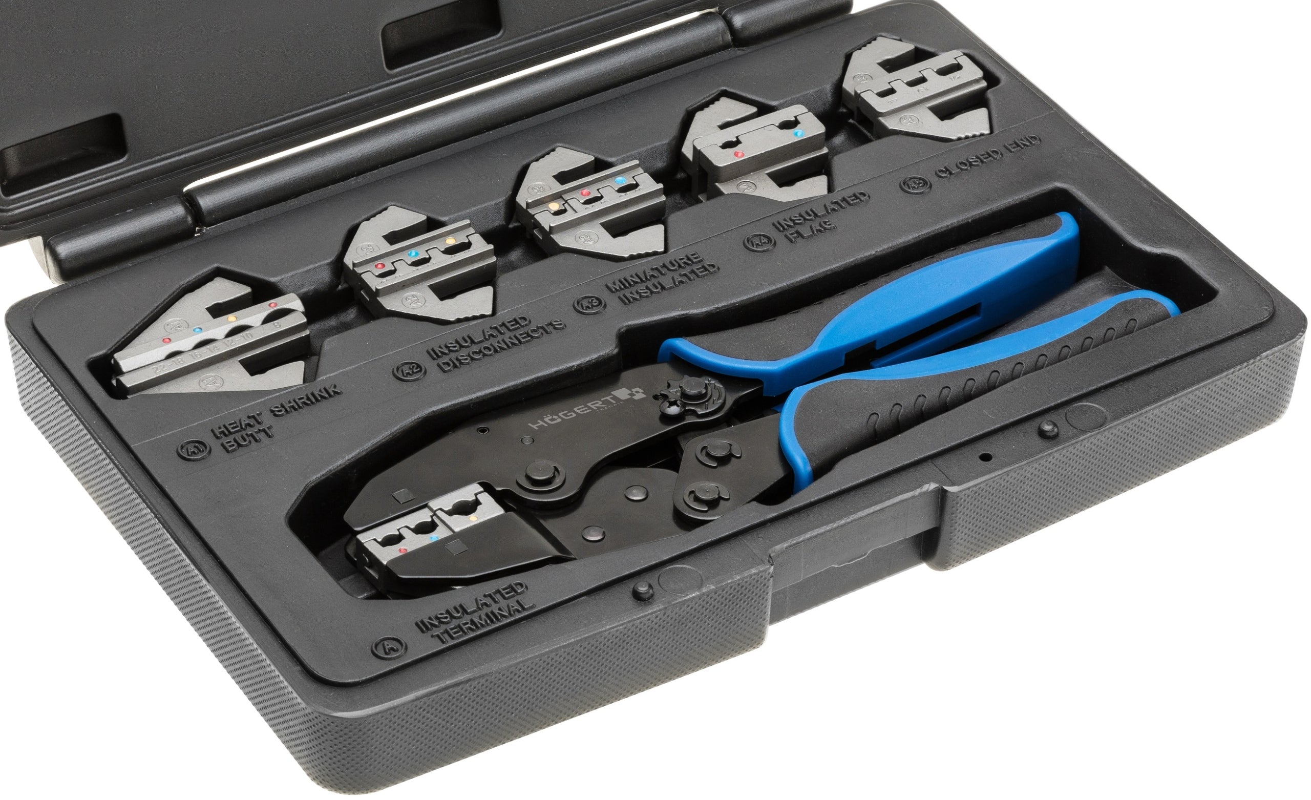 Hogert crimping press pliers with interchangeable jaws suitcase HT1P176 Manufacturer code HT1P176