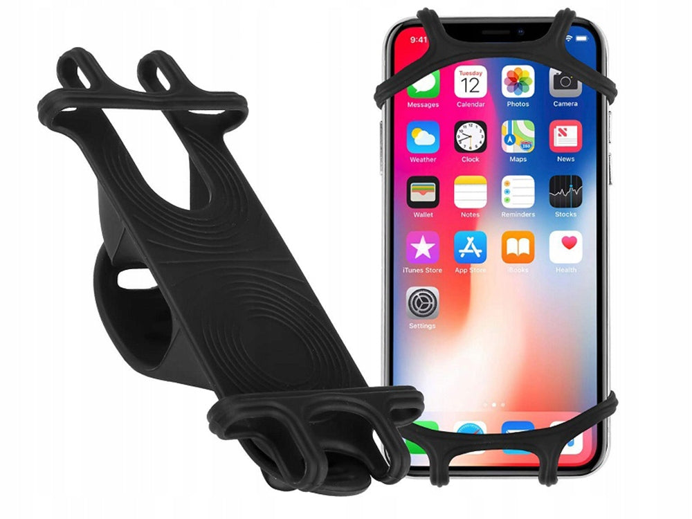 Holder every phone smartphone handlebar hitch rubber mount silicon