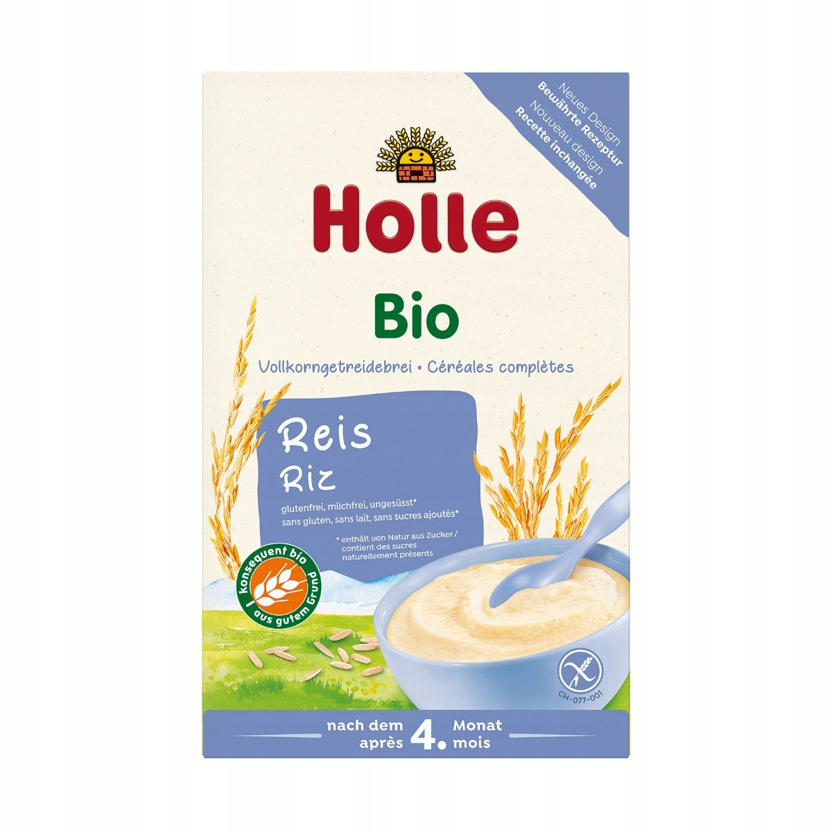 Holle BIO Demeter Whole Grain Dairy Free Rice Porridge